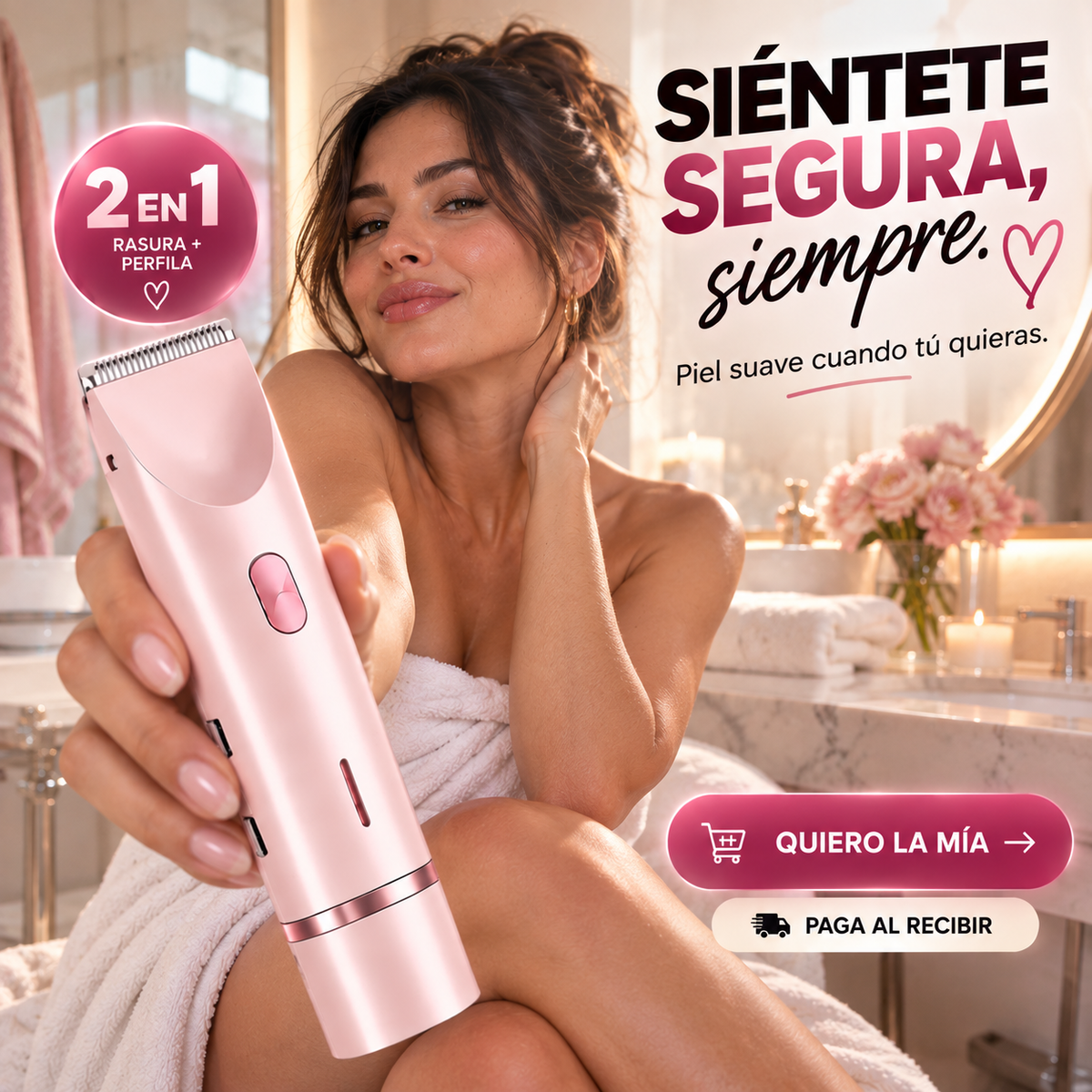 VELVIA® | Depiladora 2 en 1 de Precisión