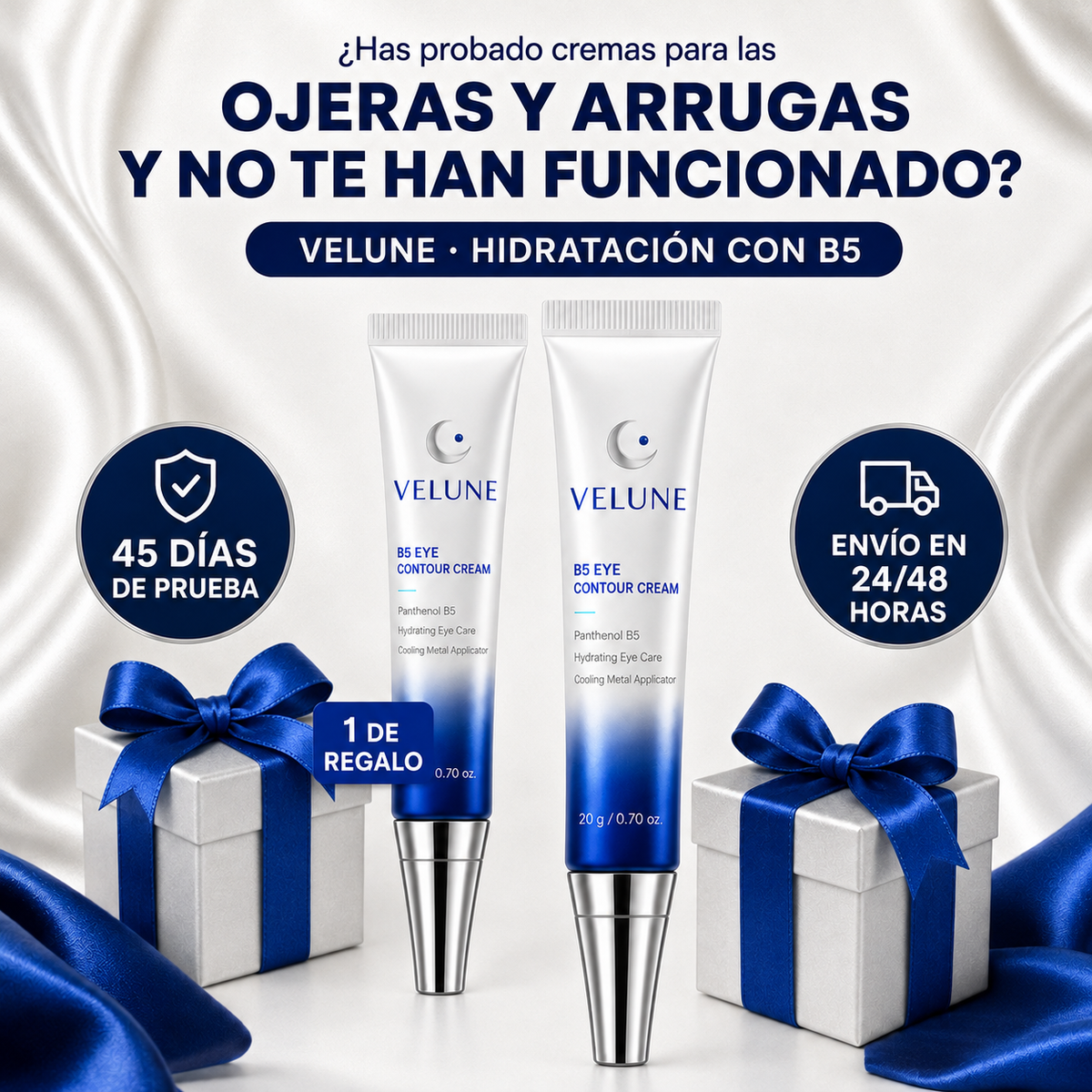 ¡2X1! VELUNE® Elimina Ojeras y Arrugas