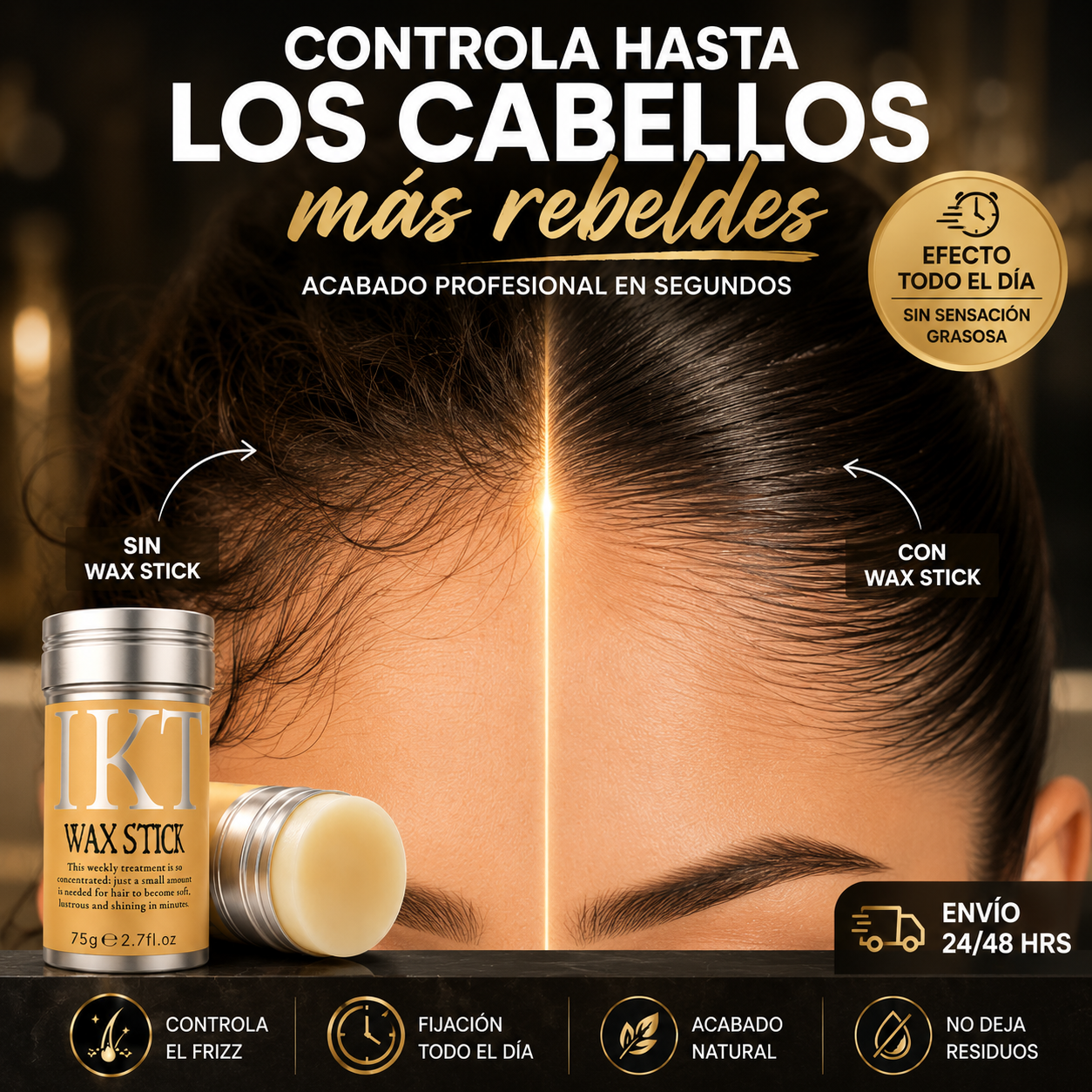 IKT WAX STICK® Adiós al Frizz en Segundos