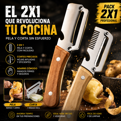 CHEFBLADE® 2X1 CUCHILLOS PROFESIONALES