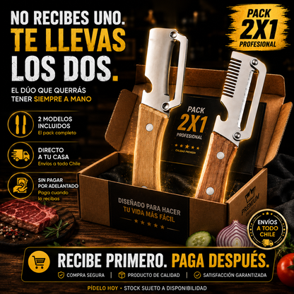 CHEFBLADE® 2X1 CUCHILLOS PROFESIONALES