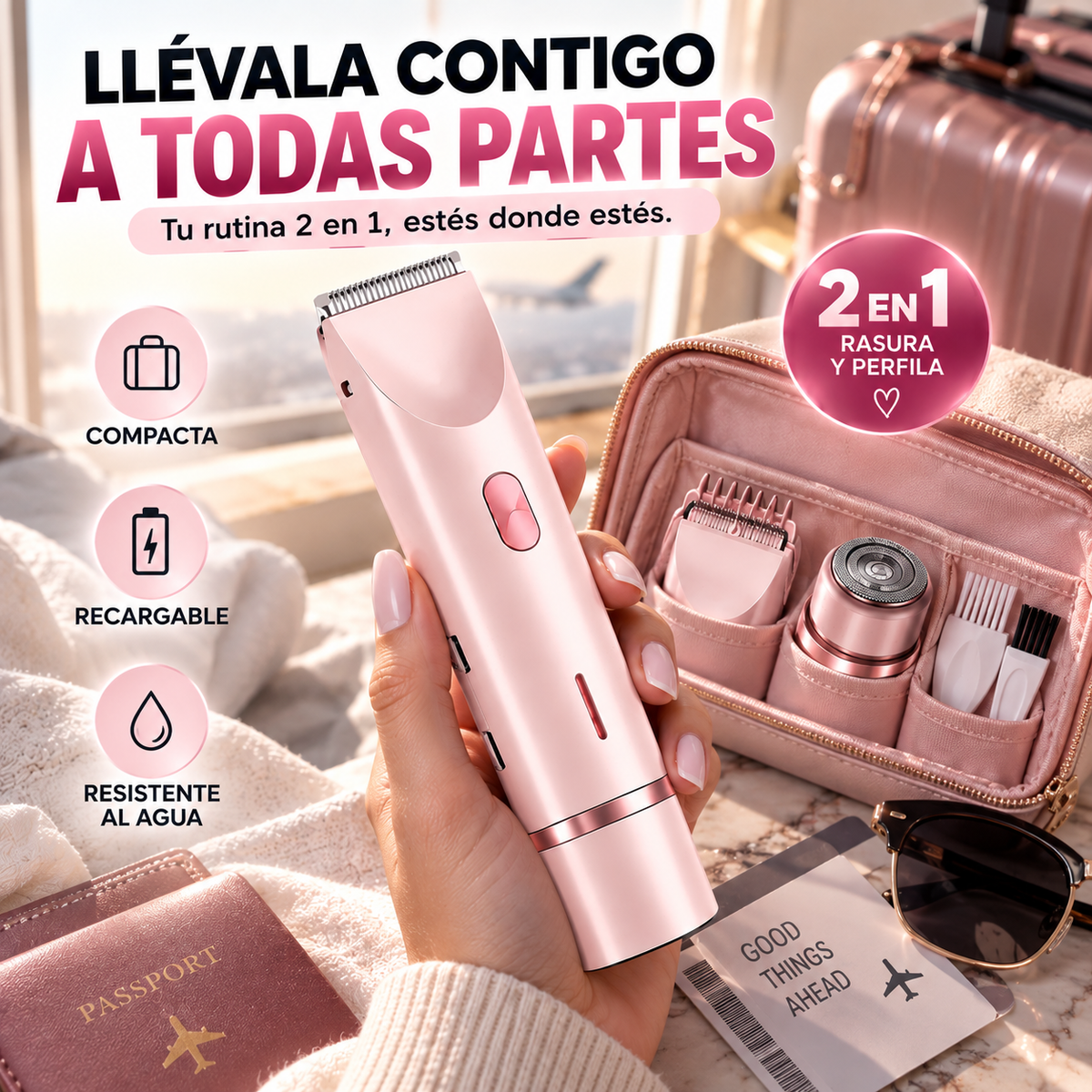 VELVIA® | Depiladora 2 en 1 de Precisión