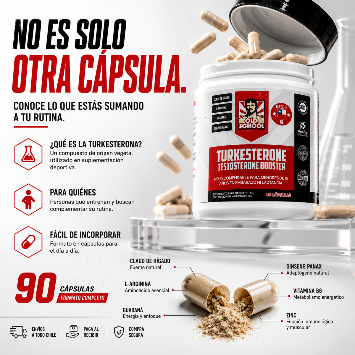 ¡2X1! TURKESTERONE® Más Fuerza y Rendimiento!