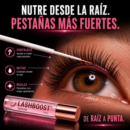 LASHBOOST® 2X1 Pestañas Más Largas y Voluminosas
