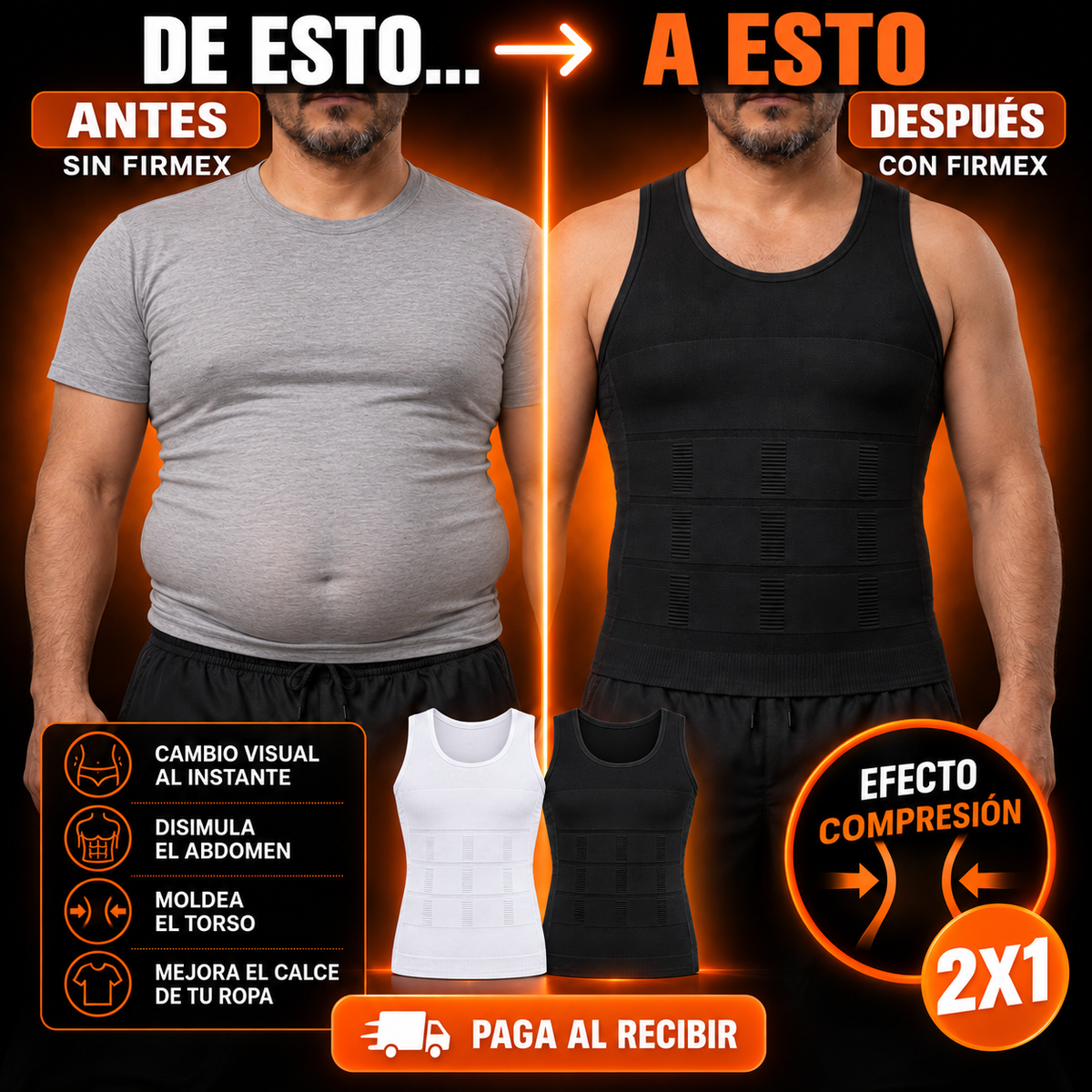 FIRMEX® | Camiseta Moldeadora de Compresión