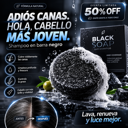 Y - BARRA DE SHAMPOO NEGRO ANTI CANAS
