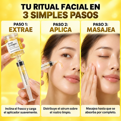 ¡2X1! Deep Collagen® | Sérum Reafirmante Intensivo con Péptidos de Seda