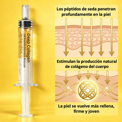 ¡2X1! Deep Collagen® | Sérum Reafirmante Intensivo con Péptidos de Seda