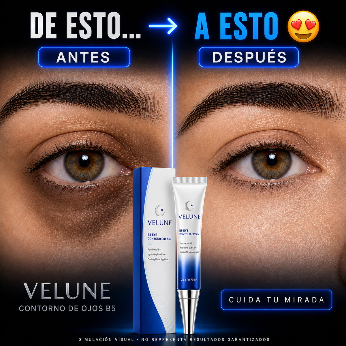 ¡2X1! VELUNE® Elimina Ojeras y Arrugas