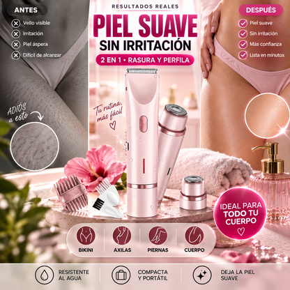 VELVIA® | Depiladora 2 en 1 de Precisión