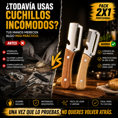 CHEFBLADE® 2X1 CUCHILLOS PROFESIONALES