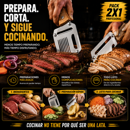 CHEFBLADE® 2X1 CUCHILLOS PROFESIONALES